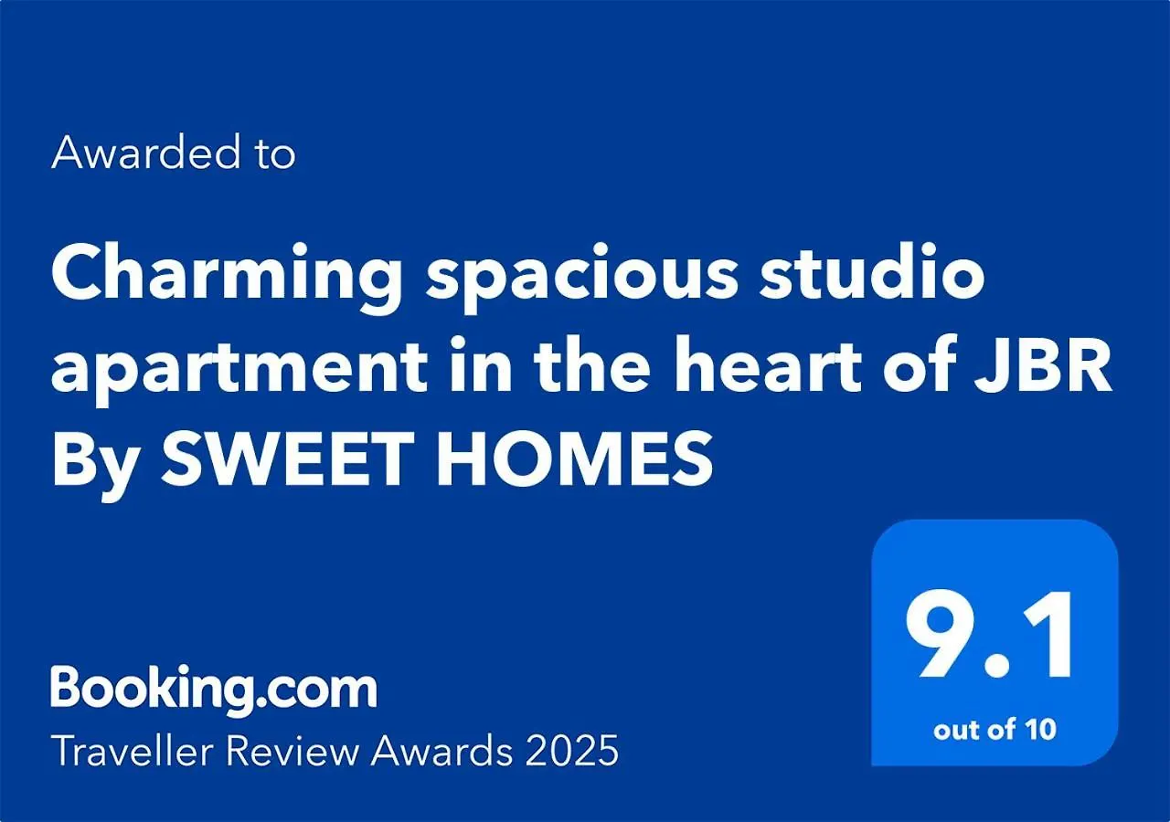 Charming Spacious Studio Apartment In The Heart Of Jbr By Sweet Homes Dubai